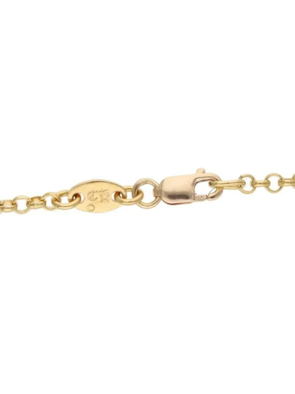 Chrome Hearts 22K Neckchain Roll Chain Gold Necklace